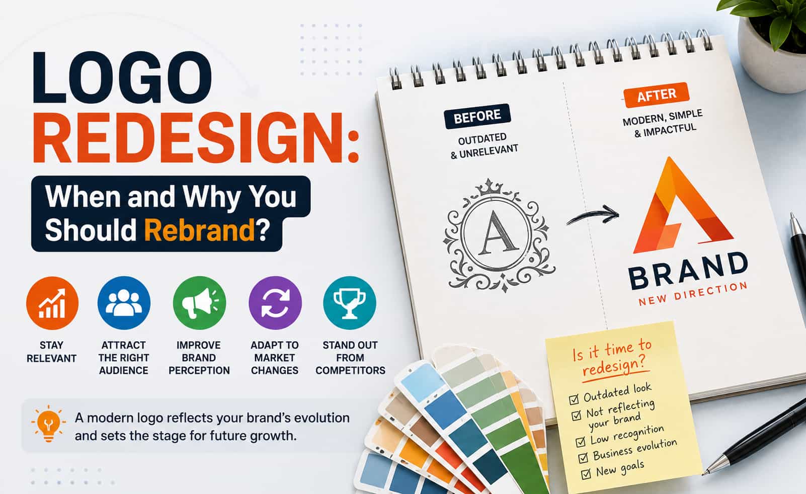 Logo Redesign: When and Why You Should Rebrand?