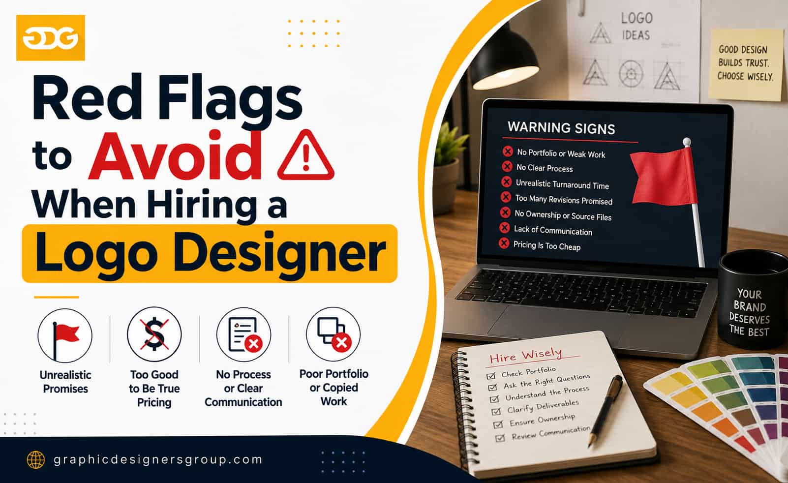 Red Flags to Avoid When Hiring a Logo Designer